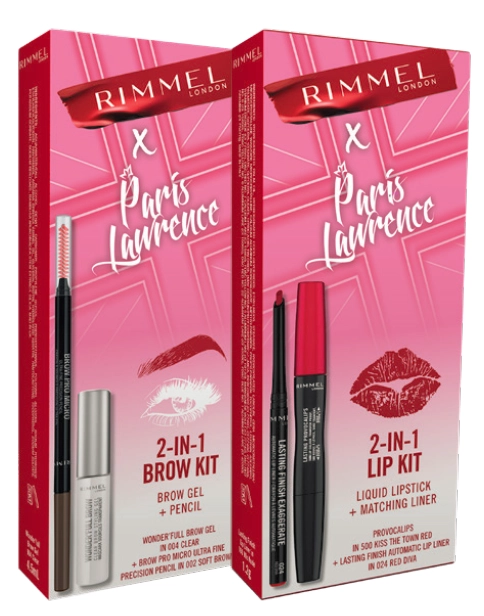 Rimmel Paris Lawrence Lip & Brow Kit Range