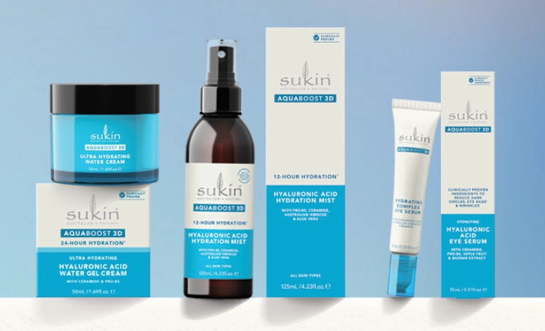 Sukin Aquaboost 3D Hyaluronic Acid Range