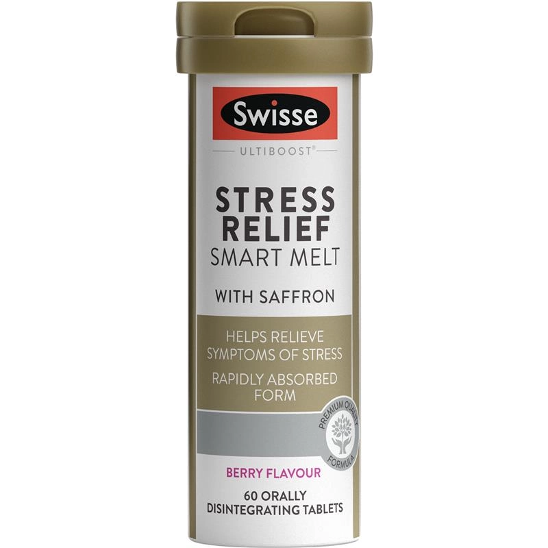 Swisse Ultiboost Stress Relief Smart Melt 60 Tablets