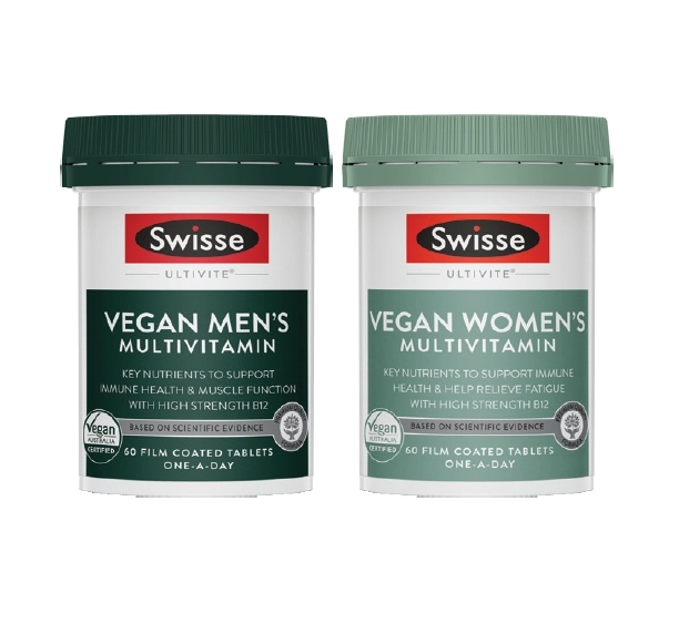 Swisse Ultivite Vegan Men’s or Women’s Multivitamin 60 Tablets