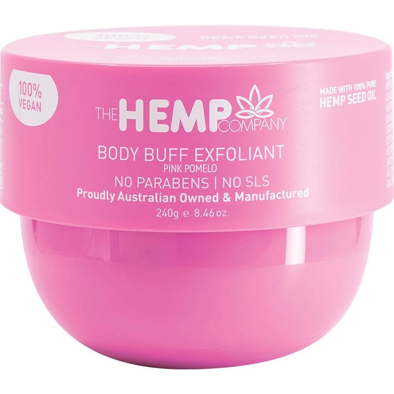 The Hemp Company with Pink Pomelo Body Buff Exfoliator 240g