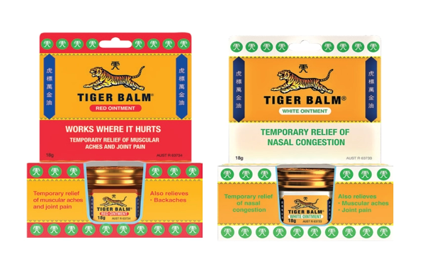 Tiger Balm Red or White Ointment 18g