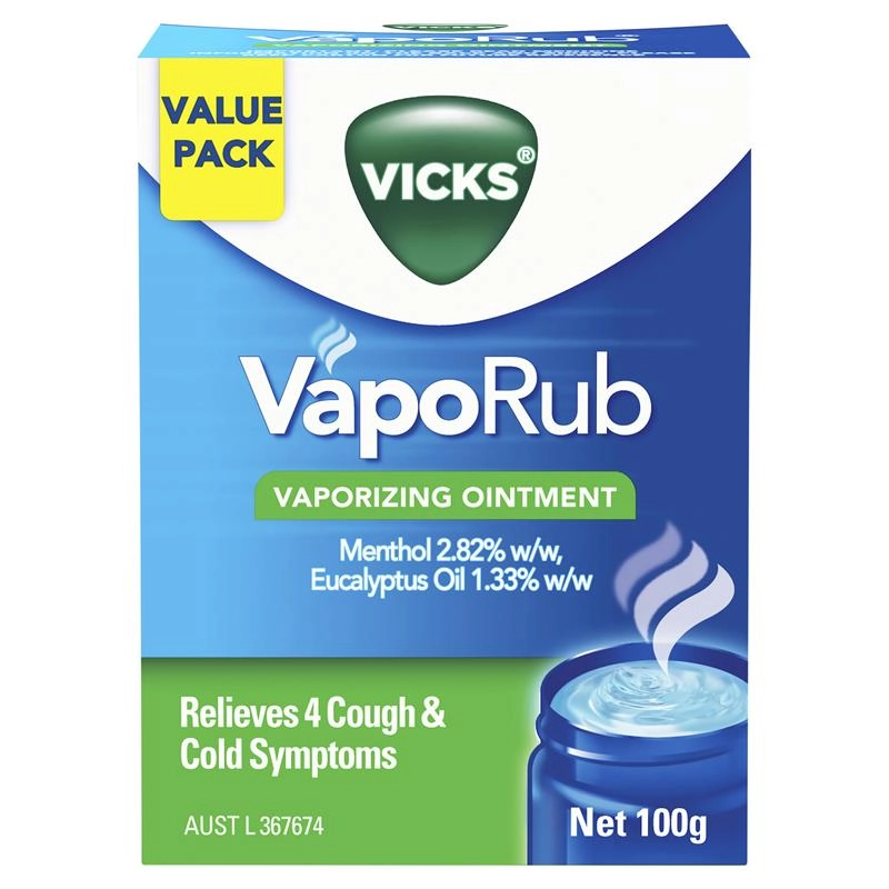 Vicks VapoRub Vapourising Ointment Jar 100g