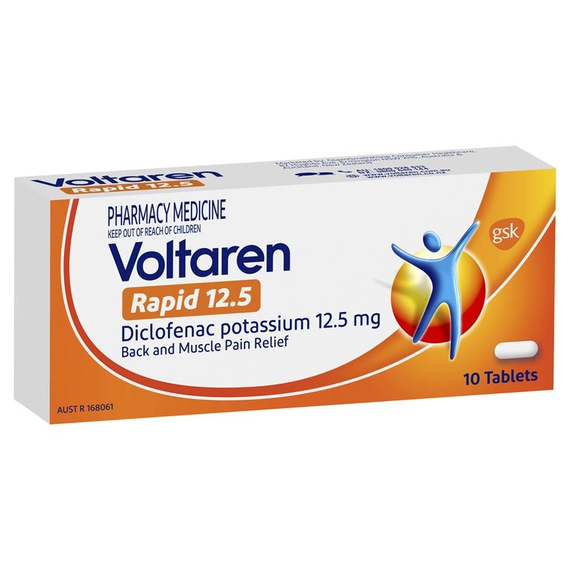 Voltaren Rapid 12.5mg 10 Tablets