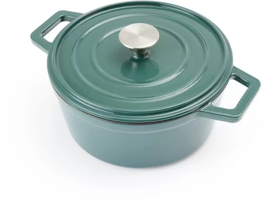 3.5L Green Cast Iron Casserole