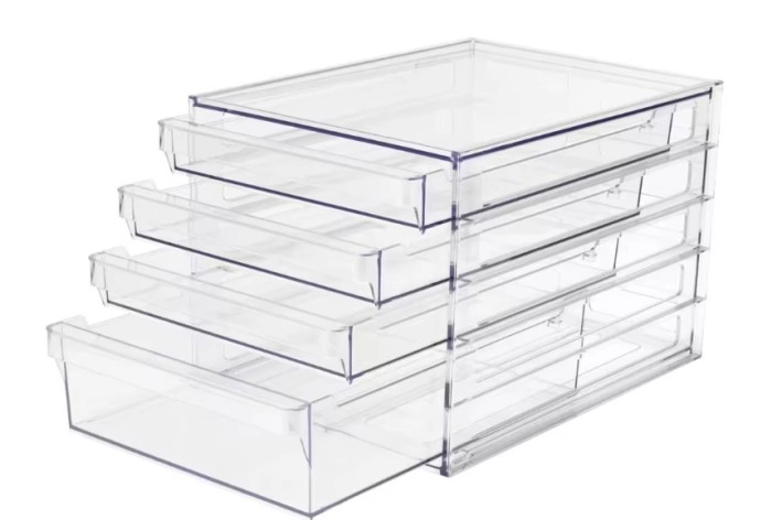 4 Drawer Set - Clear