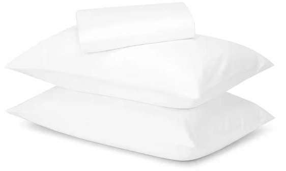 500 Thread Count Australian Grown Cotton Sheet Set - Queen Bed, White