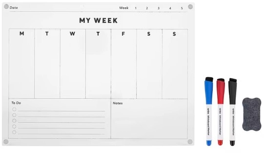 Acrylic Magnetic Planner Set