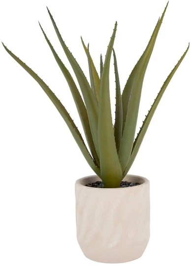 Artificial Aloe Vera in Pot