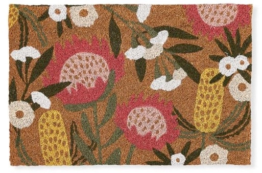 Native Floral Doormat