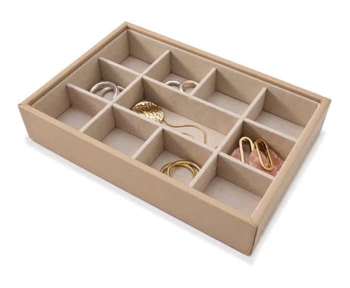 NEW 11 Section Jewellery Tray - Taupe