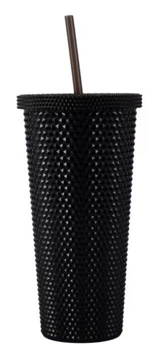 NEW Black Textured Smoothie Tumbler