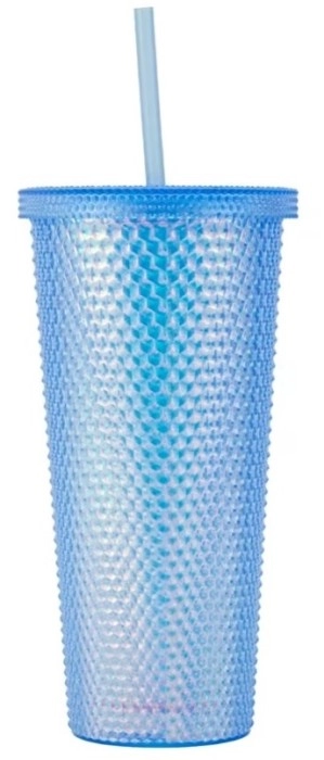 NEW Blue Textured Smoothie Tumbler