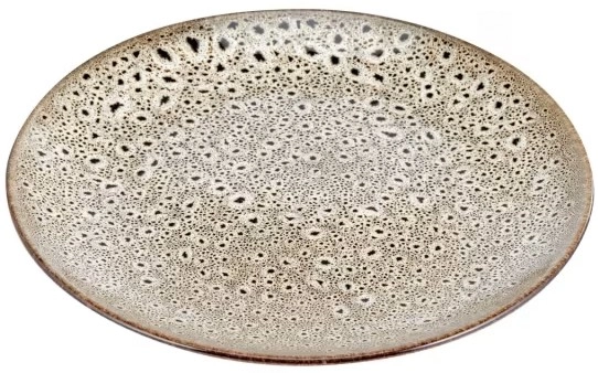 NEW Brown Pebble Dinner Plate