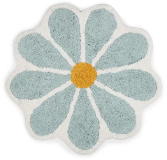 NEW Flower Bath Mat - Sage