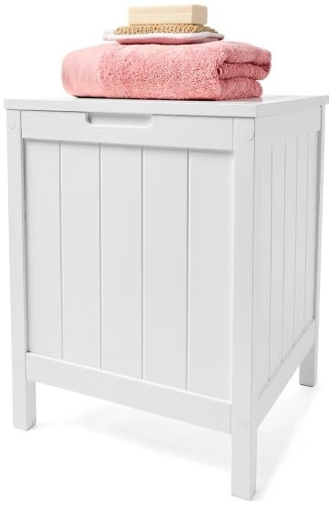 NEW Panelled Storage Box - White