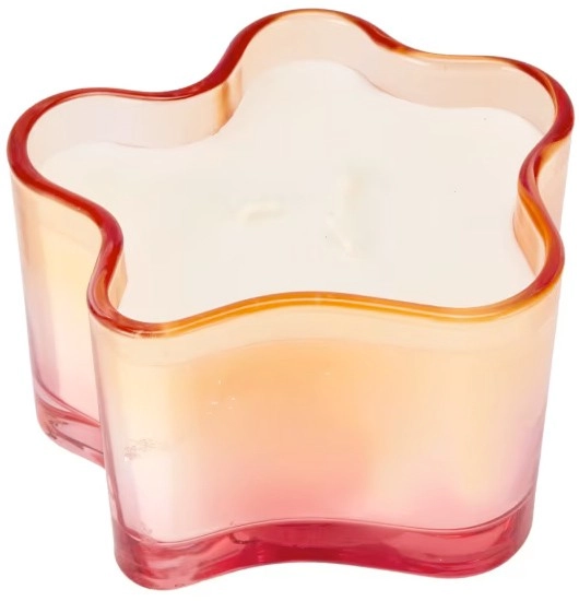 NEW Peach and Orange Ombre Wave Fragrant Candle