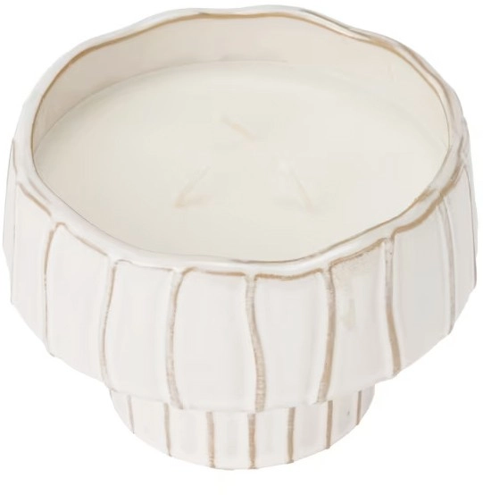 NEW Sage and Moss Irregular Pedestal Fragrant Candle