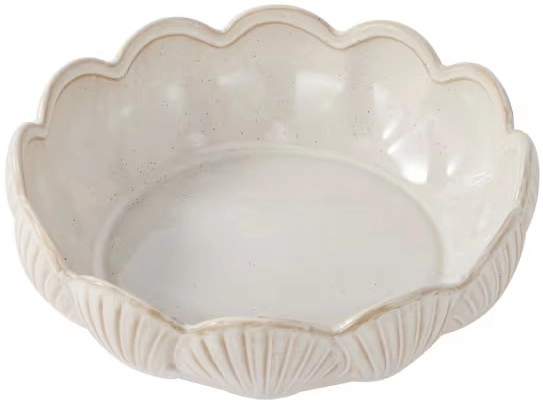 NEW White Shell Salad Bowl