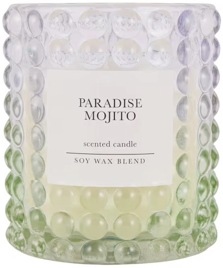 Paradise Mojito Ombre Bubble Soy Wax Blend Scented Candle