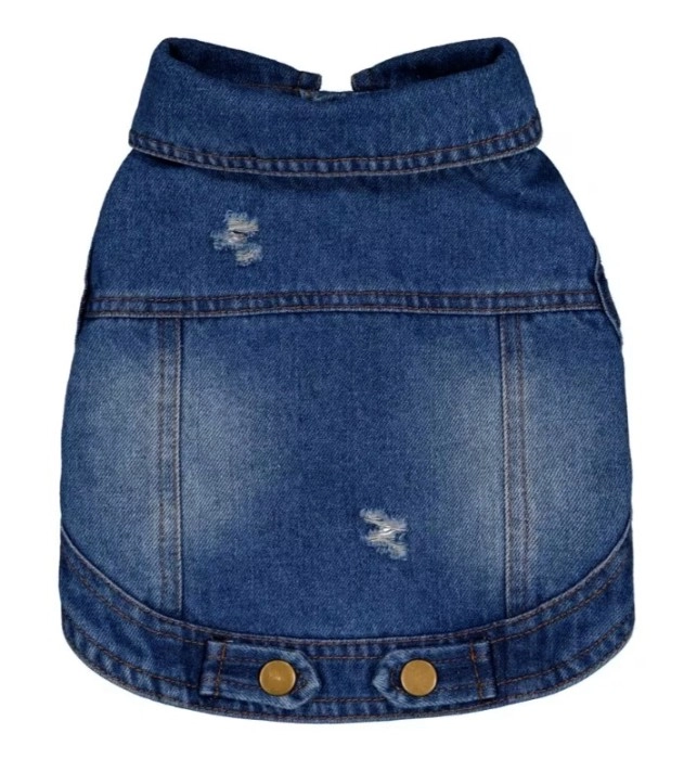 Pet Denim Vest - Small, Indigo