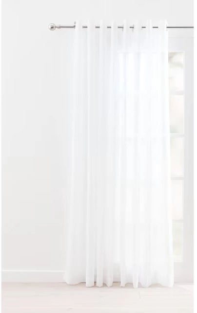 Sicily Cloud Wide Curtain - White