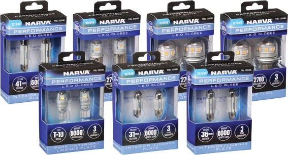 15% off Narva LED Automotive Globes