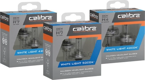 20% off Calibre White Light Headlight Globes