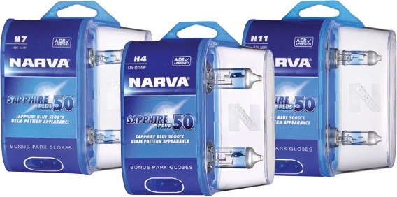 20% off Narva Sapphire Plus 50 Headlight Globes