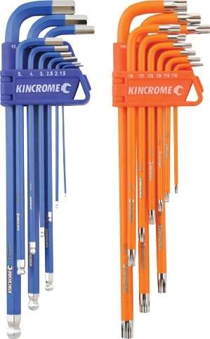 Kincrome 9 Pce Long Arm Hex Key Sets^