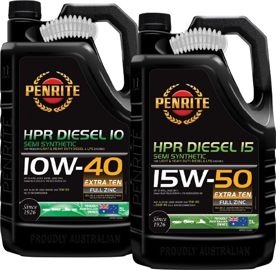 Selected Penrite 5L HPR Diesel Engine Oils^