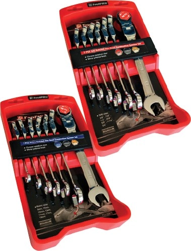 ToolPRO 7 Pce Flex Head Ratchet Spanner Sets