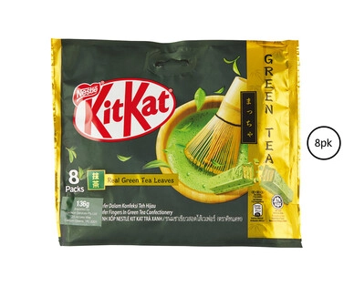 KitKat Green Tea Chocolate Sharebag 8pk/136g