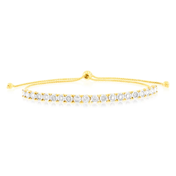 1 Carat Diamond Bracelet in 10ct Yellow Gold – Shiels Jewellers