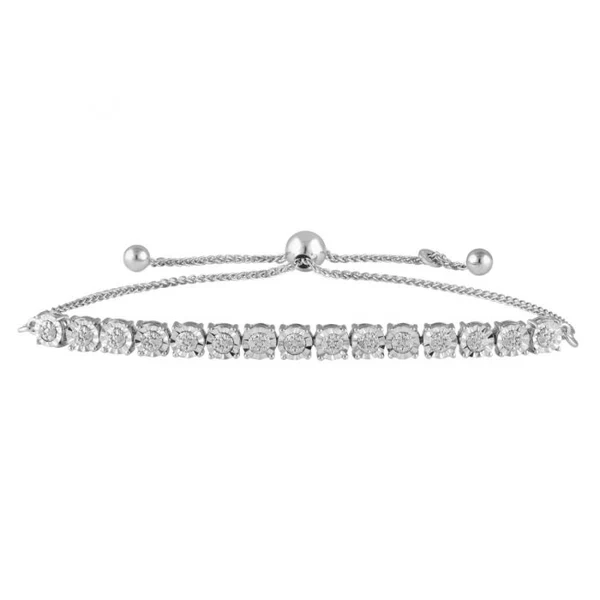 1/10 Carat Diamond Slider Tennis Bracelet in Sterling Silver – Shiels Jewellers