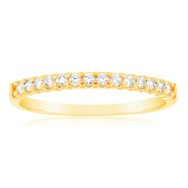 18ct Yellow Gold Ring With 0.15 Carats Of Diamonds – Shiels Jewellers