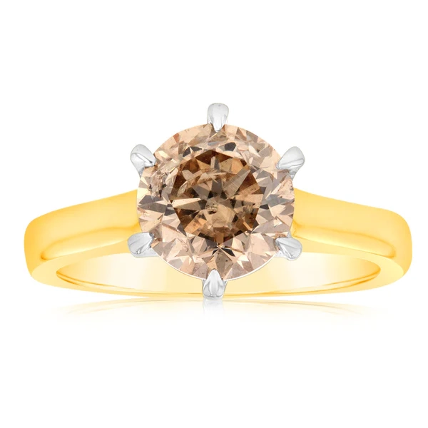 18ct Yellow Gold Solitaire Ring With 3 Carat Diamond – Shiels Jewellers