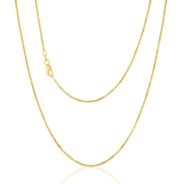 9carat Silver Filled Box Chain 50cm – Shiels Jewellers