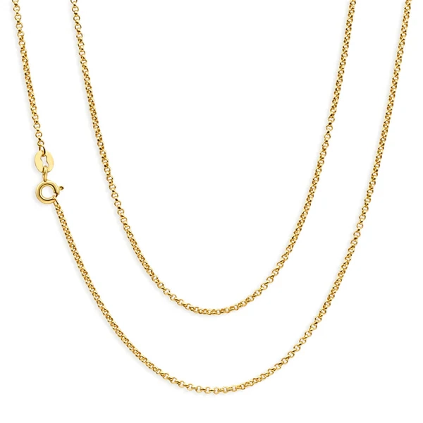 9ct Charming Yellow Gold Silver Filled Belcher Chain – Shiels Jewellers