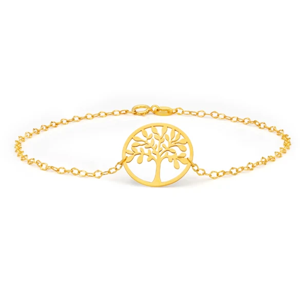 9ct Dicut 19cm Tree Of Life Bracelet – Shiels Jewellers