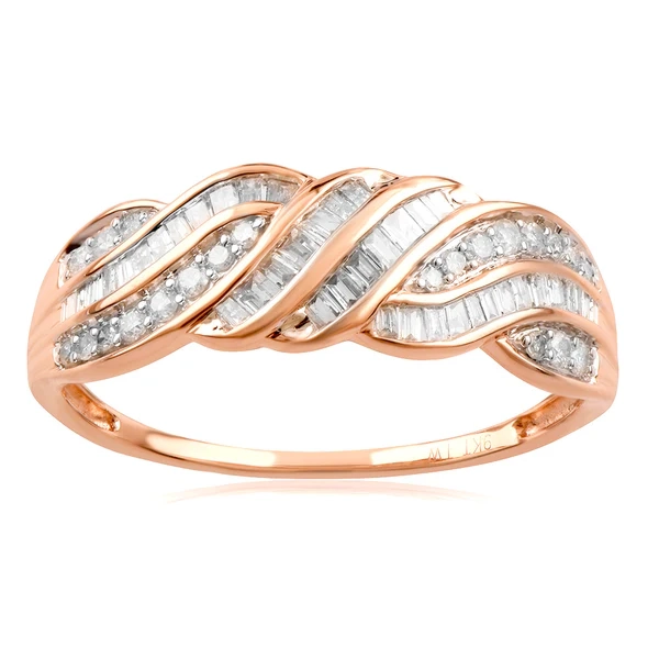 9ct Rose Gold 1/2 Carat Diamond Ring – Shiels Jewellers