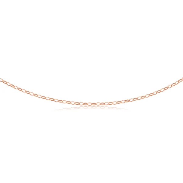 9ct Rose Gold Silverfilled 50cm Belcher Chain – Shiels Jewellers