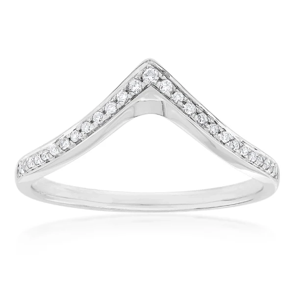 9ct White Gold Diamond Ring with 27 Brilliant Cut Diamonds – Shiels Jewellers