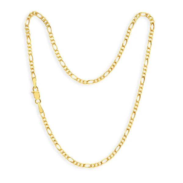 9ct Yellow Gold 1:3 Figaro 60Gauge 27cm Anklet – Shiels Jewellers