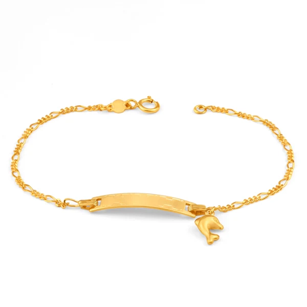 9ct Yellow Gold 1:3 Figaro Link 15.5cm ID Bracelet – Shiels Jewellers