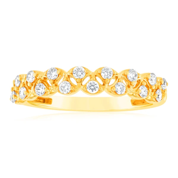 9ct Yellow Gold 1/4 Carat Luminesce Lab Grown Diamond Dress Ring – Shiels Jewellers