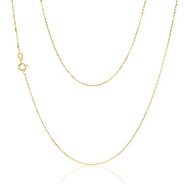 9ct Yellow Gold 15 Gauge 46cm Chain – Shiels Jewellers