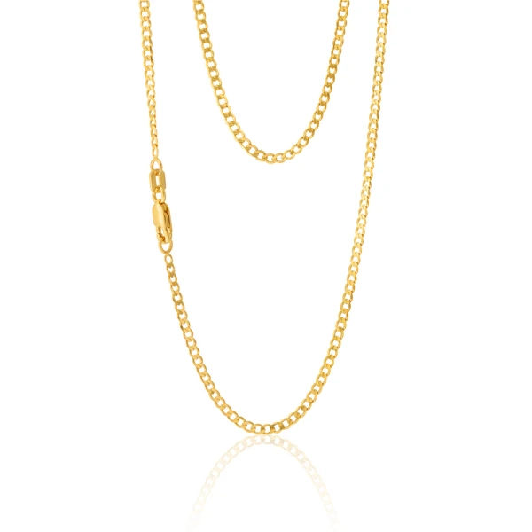 9ct Yellow Gold 45cm Curb Chain – Shiels Jewellers