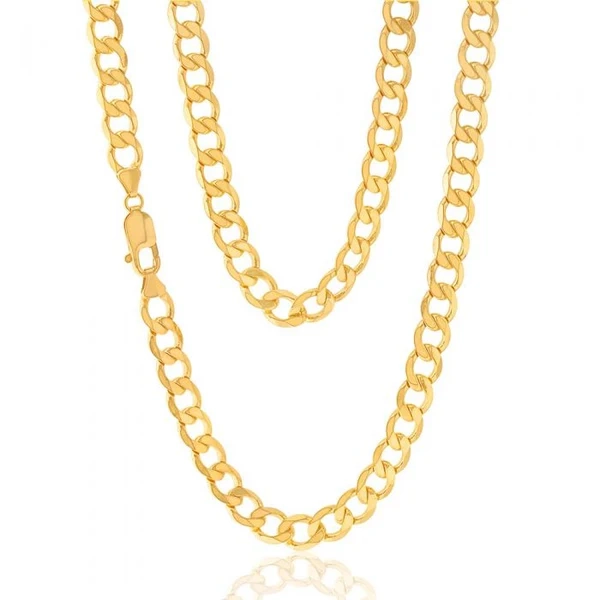 9ct Yellow Gold 55cm Curb Chain – Shiels Jewellers