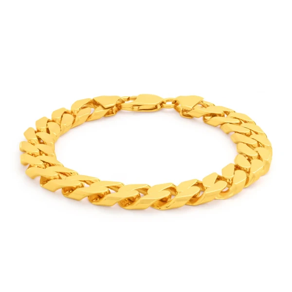 9ct Yellow Gold Divine Curb Bracelet – Shiels Jewellers